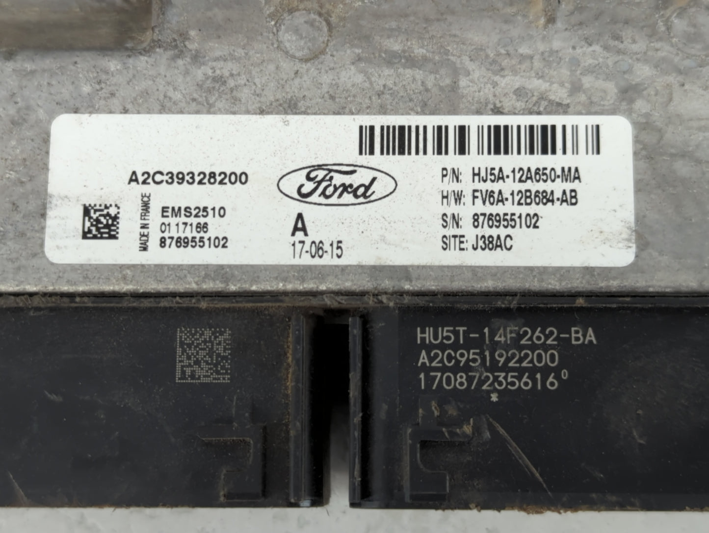 2017-2019 Ford Escape PCM Engine Control Computer ECU ECM PCU OEM P/N:A2C39328200 HJ5A-12A650-MA Fits Fits 2017 2018 2019 OEM Used Auto Parts - Oemusedautoparts1.com