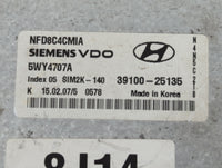 2006-2008 Hyundai Sonata PCM Engine Control Computer ECU ECM PCU OEM P/N:39100-25135 Fits Fits 2006 2007 2008 OEM Used Auto Parts - Oemusedautoparts1.com