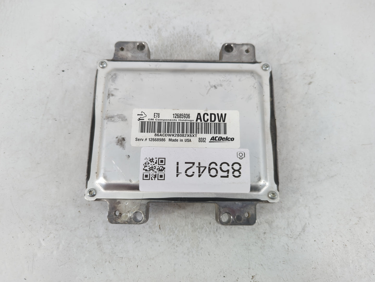 2017-2019 Chevrolet Sonic PCM Engine Control Computer ECU ECM PCU OEM P/N:12685936 12668986 Fits Fits 2017 2018 2019 2020 2021 OEM Used Auto Parts - Oemusedautoparts1.com