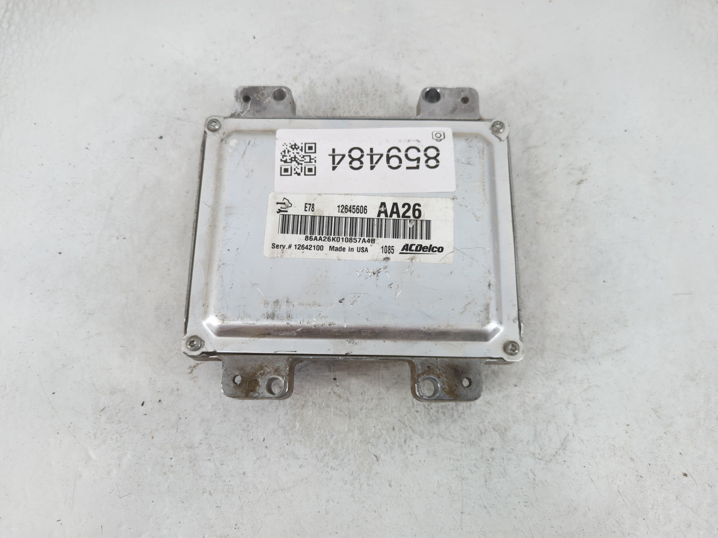 2011 Chevrolet Cruze PCM Engine Control Computer ECU ECM PCU OEM P/N:12642100 12645606 Fits OEM Used Auto Parts - Oemusedautoparts1.com