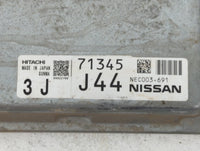 2014 Nissan Murano PCM Engine Control Computer ECU ECM PCU OEM P/N:71345 J44 NEC003-691 Fits OEM Used Auto Parts - Oemusedautoparts1.com
