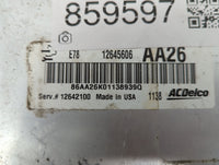2011 Chevrolet Cruze PCM Engine Control Computer ECU ECM PCU OEM P/N:12645606 12642100 Fits OEM Used Auto Parts - Oemusedautoparts1.com