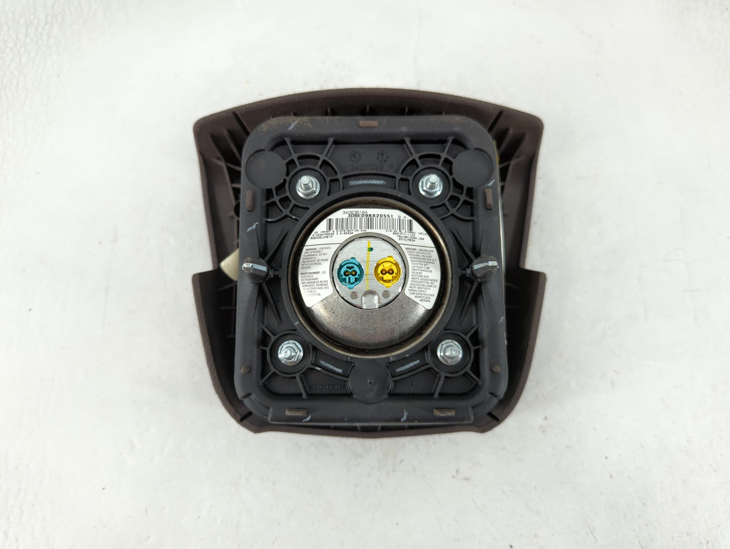 2010 Cadillac Srx Air Bag Driver Left Steering Wheel Mounted P/N:3DBE046X31147 34063618A Fits OEM Used Auto Parts - Oemusedautoparts1.com