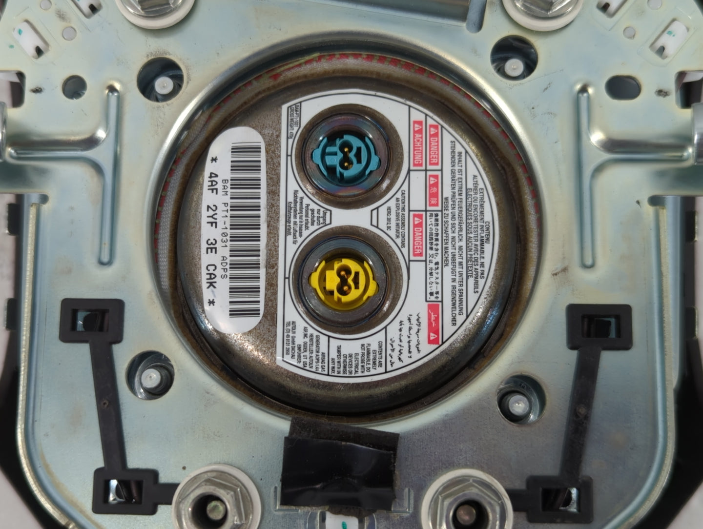 2013-2016 Dodge Dart Air Bag Driver Left Steering Wheel Mounted Fits Fits 2013 2014 2015 2016 OEM Used Auto Parts - Oemusedautoparts1.com