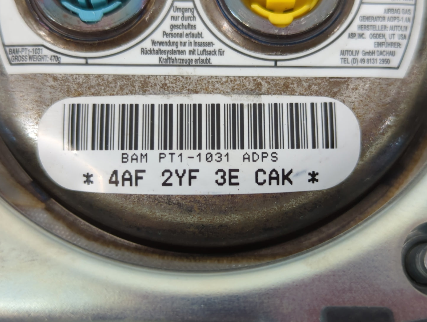 2013-2016 Dodge Dart Air Bag Driver Left Steering Wheel Mounted Fits Fits 2013 2014 2015 2016 OEM Used Auto Parts - Oemusedautoparts1.com