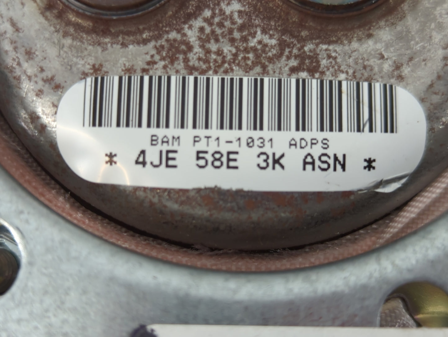 2016 Dodge Caravan Air Bag Driver Left Steering Wheel Mounted P/N:4JE 58E 3K ASN Fits Fits 2013 2014 2015 2017 2018 2019 2020 OEM Used Auto Parts - Oemusedautoparts1.com