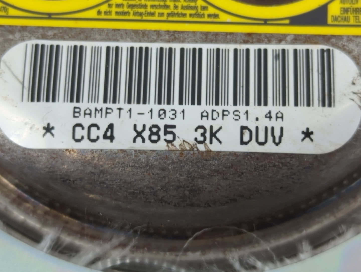 2010 Dodge Journey Air Bag Driver Left Steering Wheel Mounted P/N:BAMPT1-1031 Fits OEM Used Auto Parts - Oemusedautoparts1.com