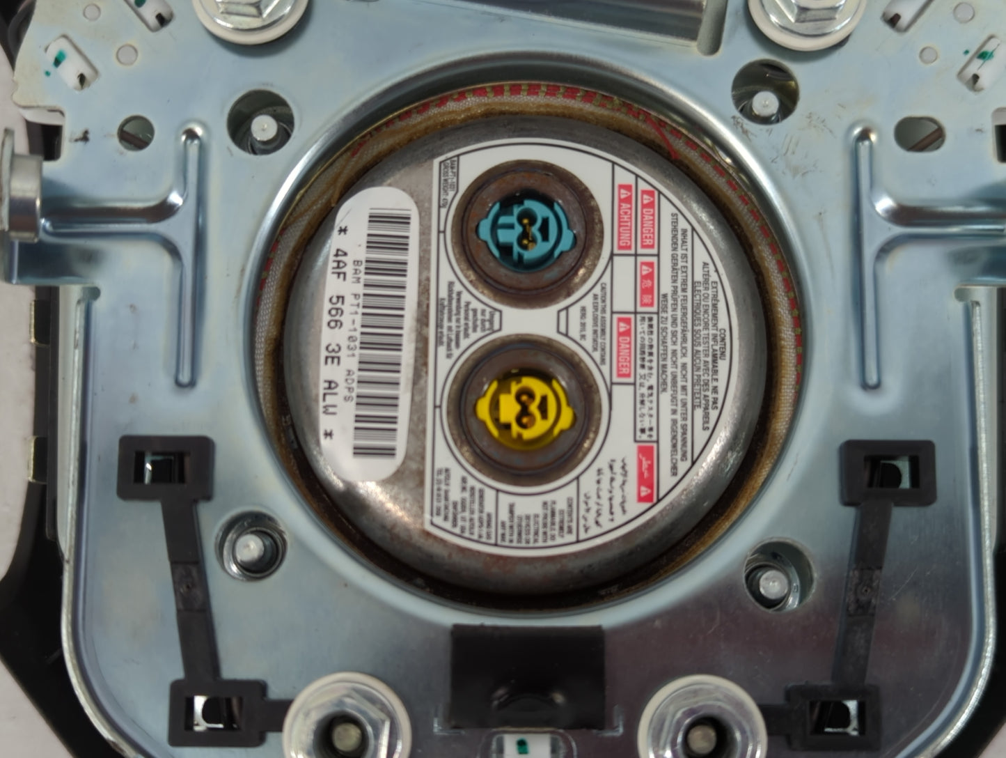 2013-2016 Dodge Dart Air Bag Driver Left Steering Wheel Mounted P/N:4AF 566 3E Fits Fits 2013 2014 2015 2016 OEM Used Auto Parts - Oemusedautoparts1.com
