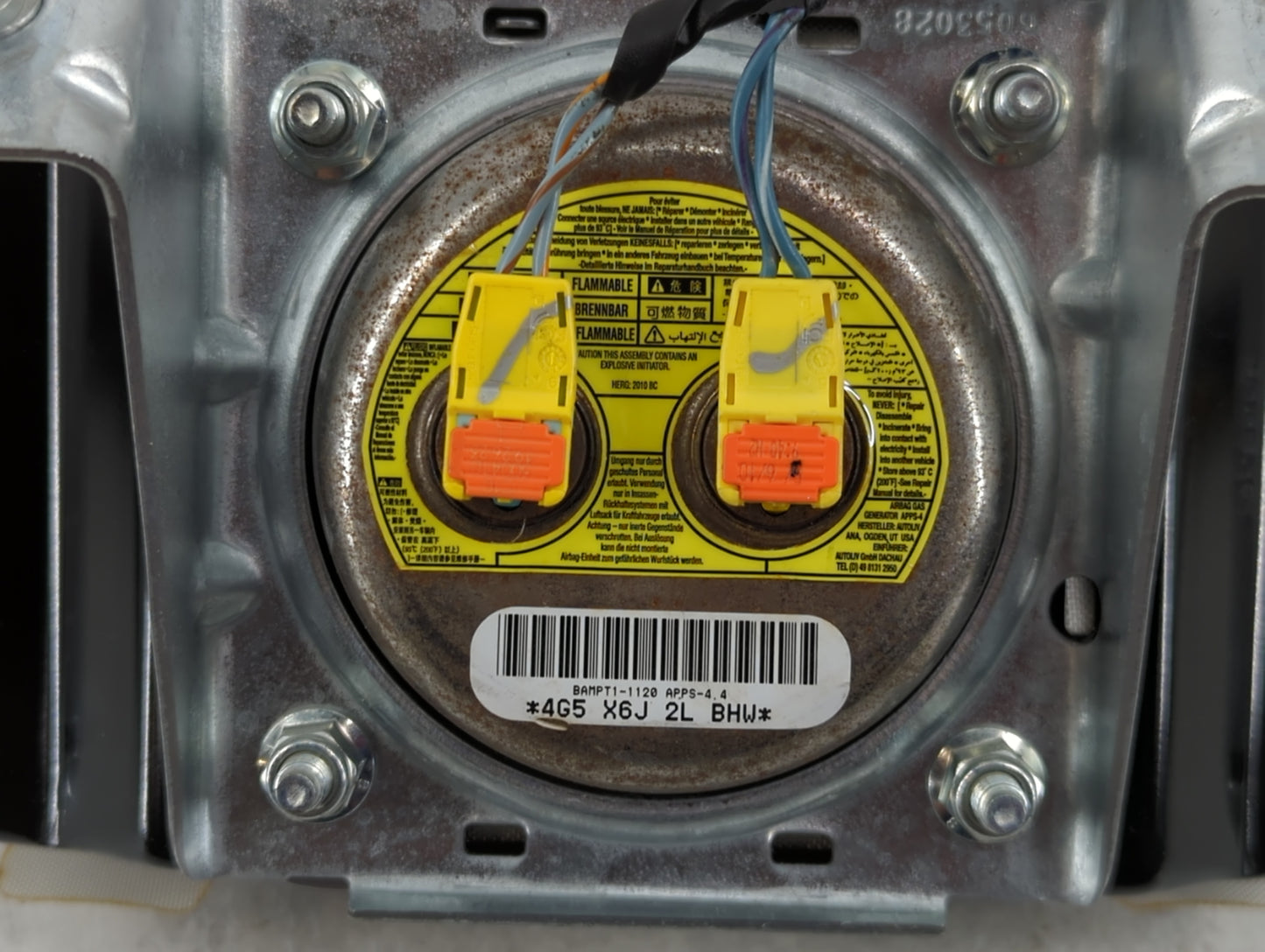 2010 Dodge Avenger Air Bag Passenger Right Dashboard OEM P/N:4G5 X6J 2J Fits OEM Used Auto Parts - Oemusedautoparts1.com