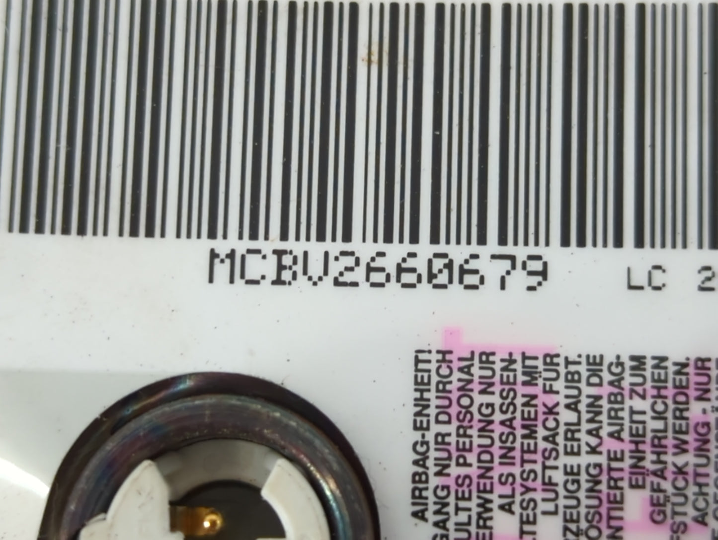 2011-2012 Gmc Acadia Air Bag Driver Left Steering Wheel Mounted P/N:AB2578Z063110074 Fits Fits 2011 2012 OEM Used Auto Parts