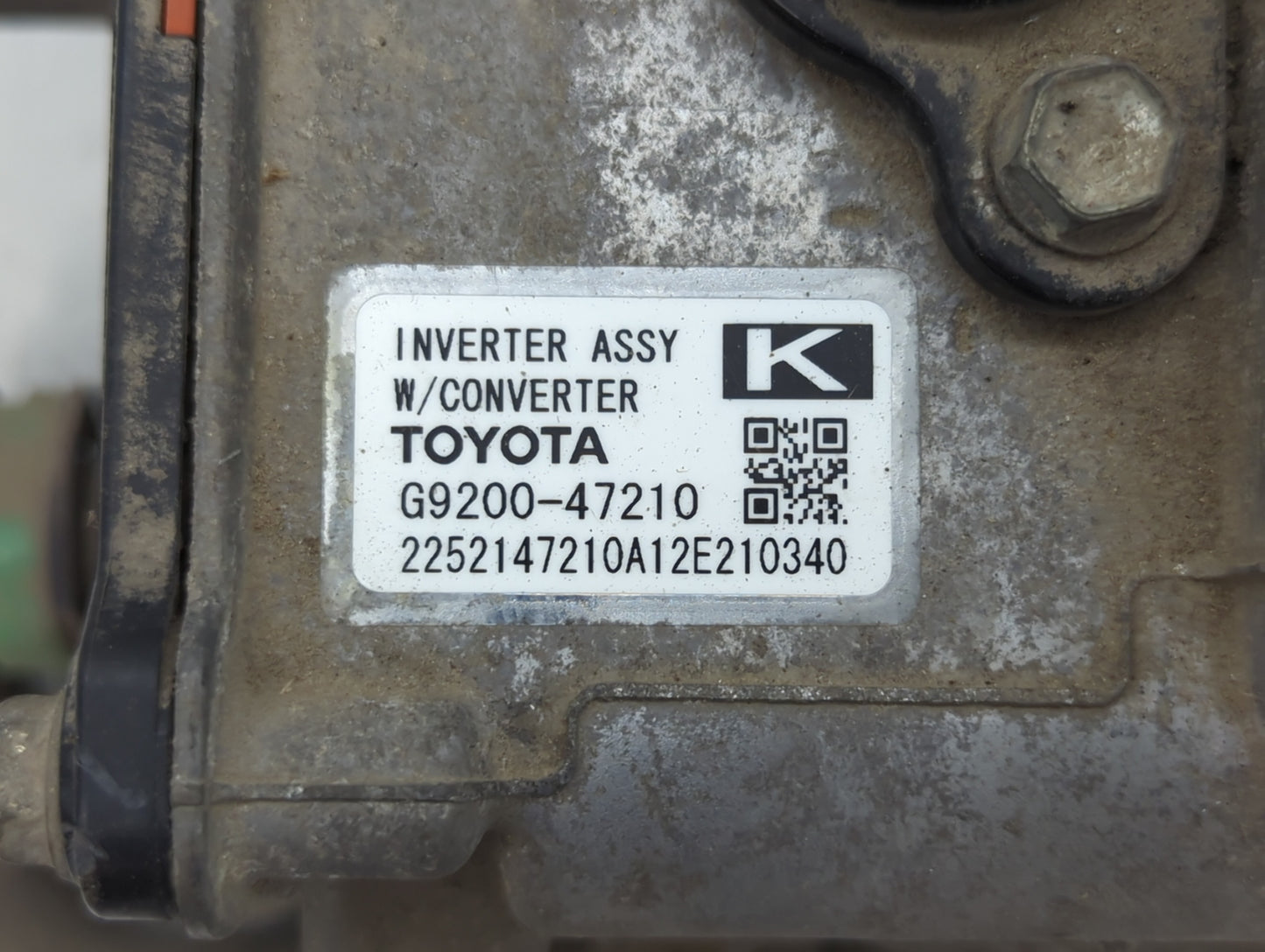 2012-2015 Toyota Prius Hybrid DC Synergy Drive Power Inverter P/N:G9200-47210 Fits Fits 2012 2013 2014 2015 OEM Used Auto Parts - Oemusedautoparts1.com