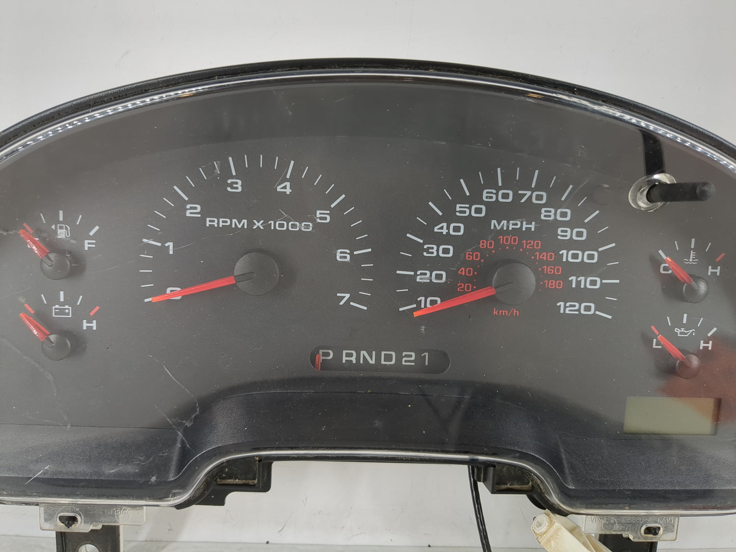 2006 Ford F-150 Instrument Cluster Speedometer Gauges Fits OEM Used Auto Parts - Oemusedautoparts1.com