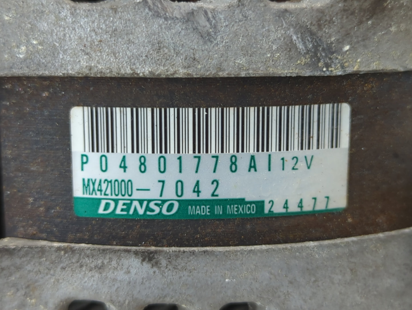 2011-2022 Chrysler 300 Alternator Replacement Generator Charging Assembly Engine OEM P/N:MX421000-7042 P04801778AI Fits OEM Used Auto Parts - Oemusedautoparts1.com