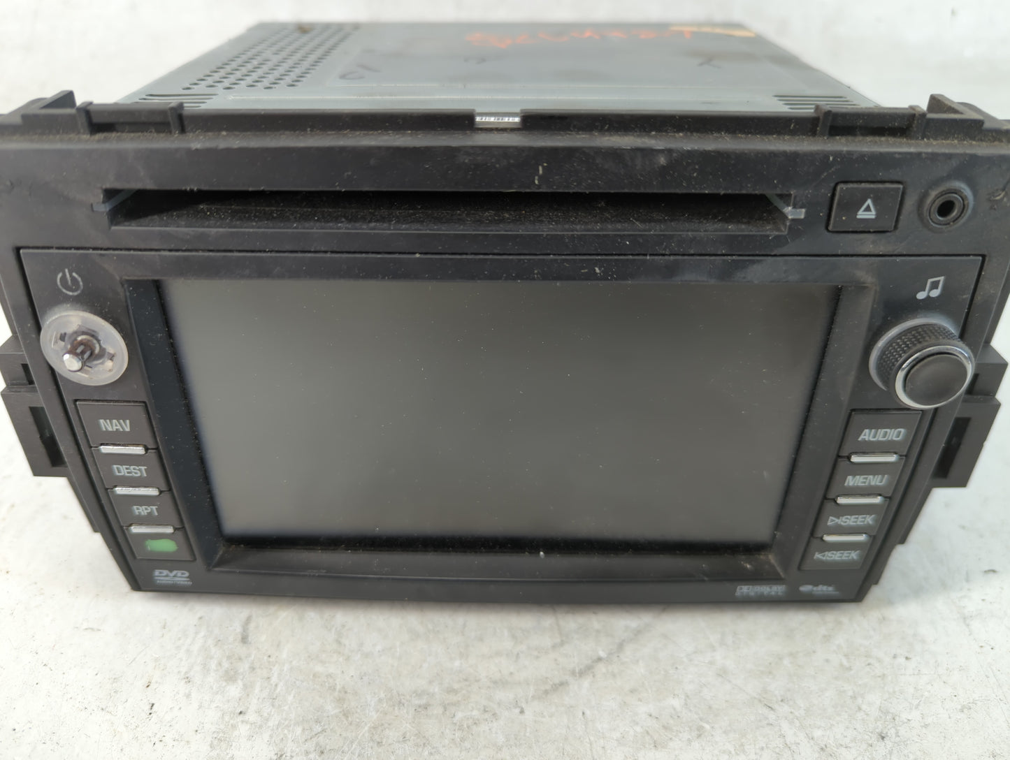 2009 Buick Enclave Radio AM FM Cd Player Receiver Replacement P/N:20792738 Fits OEM Used Auto Parts - Oemusedautoparts1.com