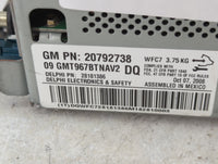 2009 Buick Enclave Radio AM FM Cd Player Receiver Replacement P/N:20792738 Fits OEM Used Auto Parts - Oemusedautoparts1.com