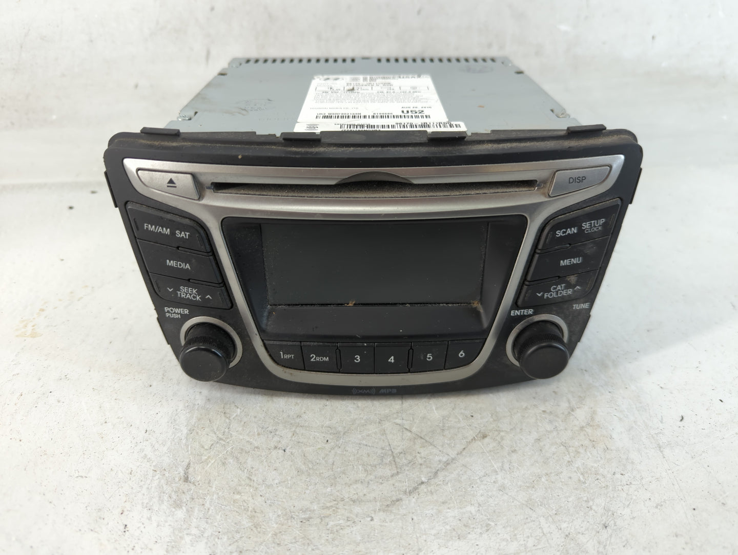 2015-2017 Hyundai Accent Radio AM FM Cd Player Receiver Replacement P/N:96170-1R111RDR Fits Fits 2015 2016 2017 OEM Used Auto Parts - Oemusedautoparts1.com