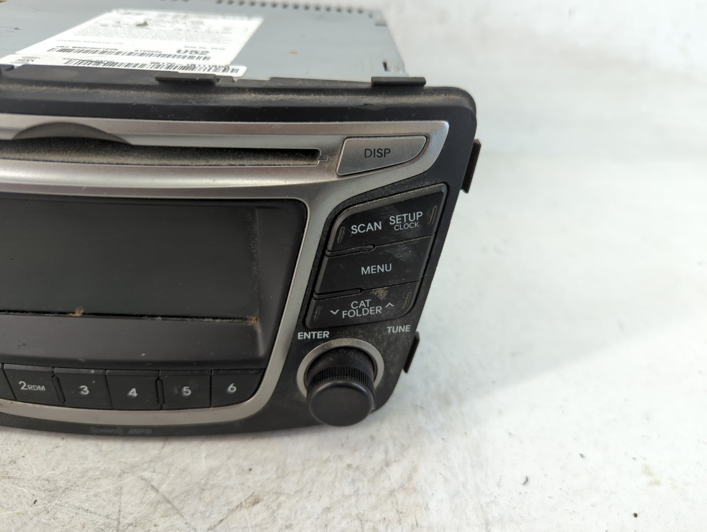 2015-2017 Hyundai Accent Radio AM FM Cd Player Receiver Replacement P/N:96170-1R111RDR Fits Fits 2015 2016 2017 OEM Used Auto Parts - Oemusedautoparts1.com