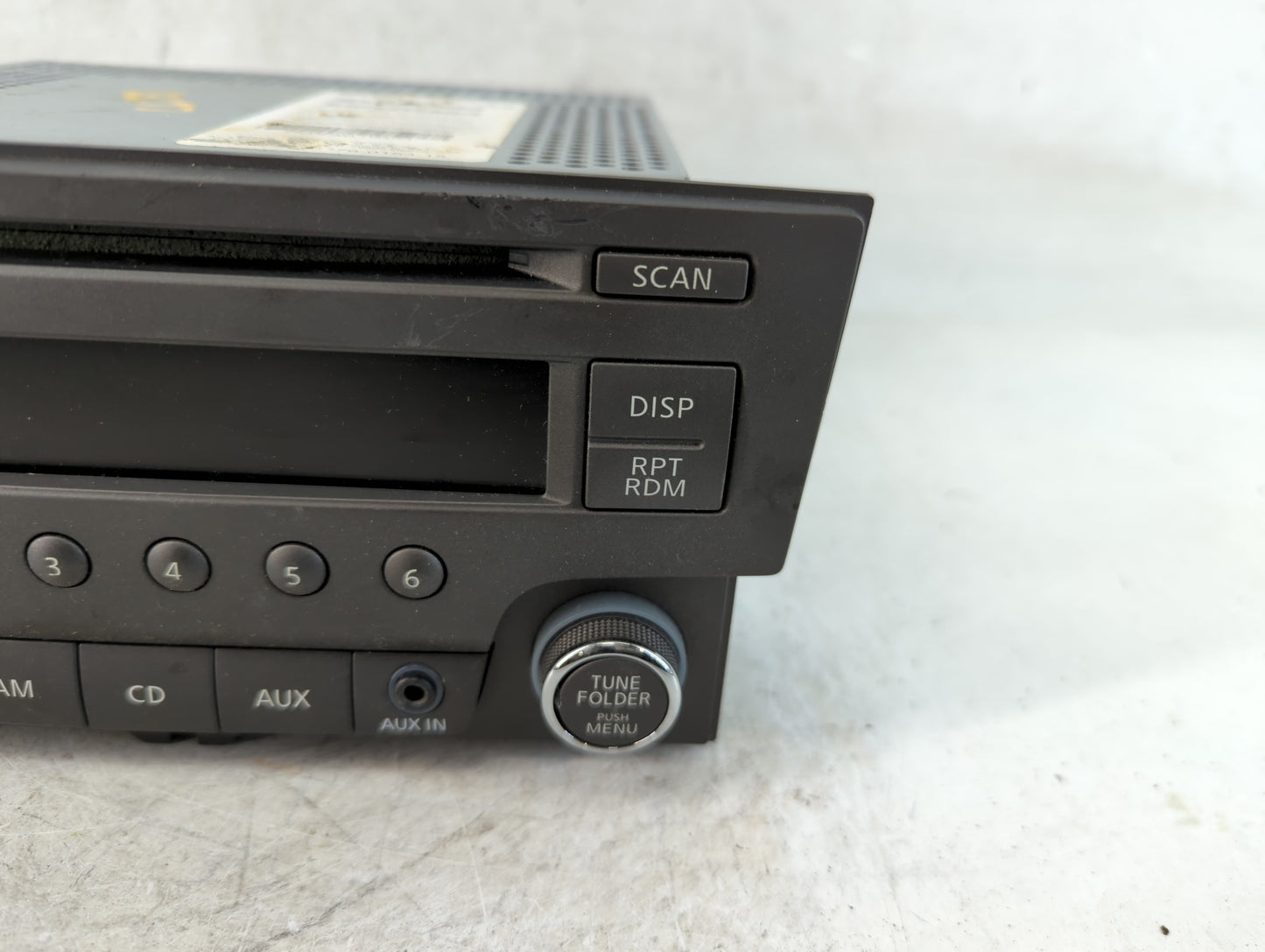 2013-2014 Nissan Sentra Radio AM FM Cd Player Receiver Replacement P/N:28185 3RA2A Fits Fits 2013 2014 OEM Used Auto Parts - Oemusedautoparts1.com