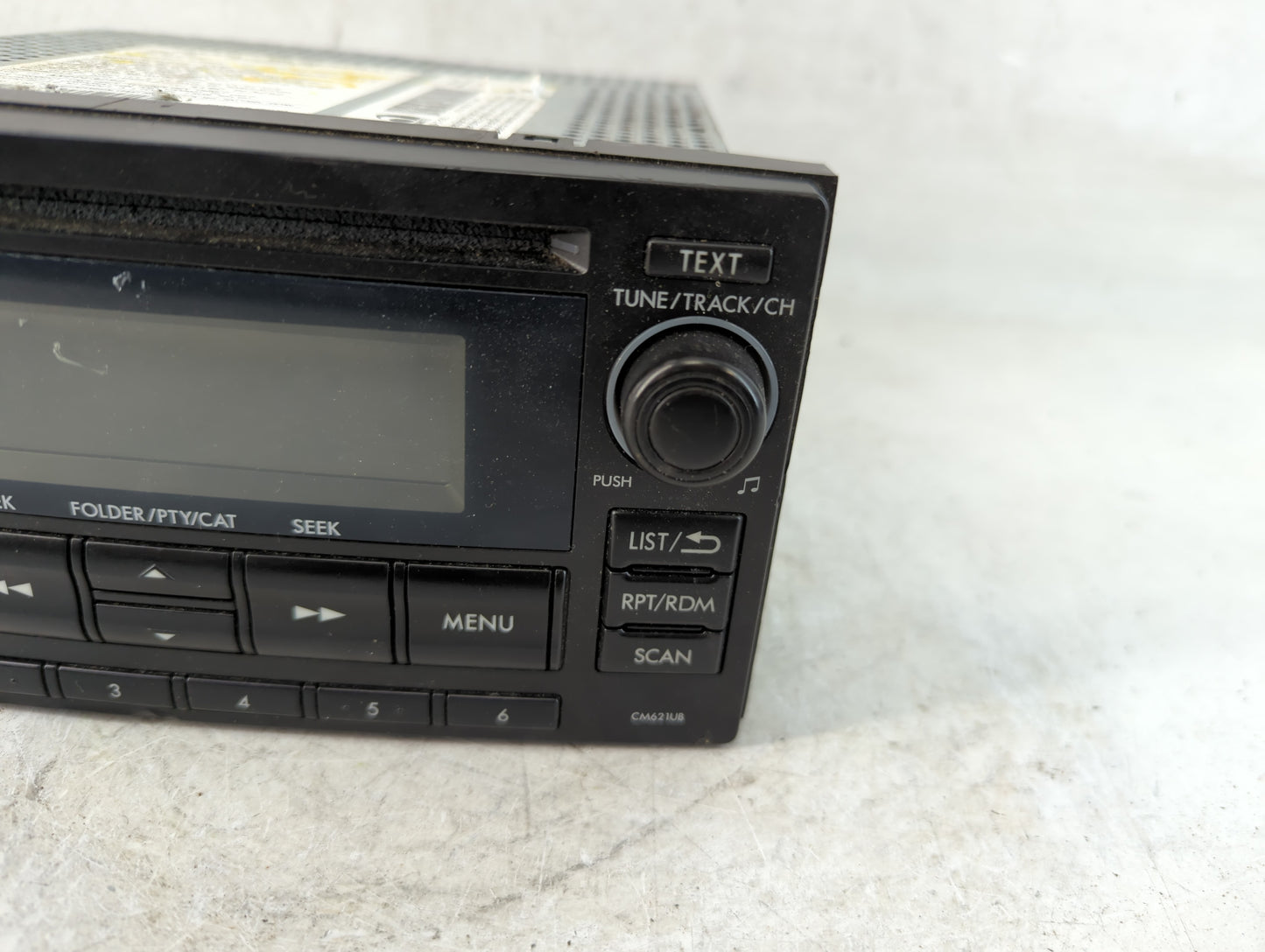 2012-2014 Subaru Impreza Radio AM FM Cd Player Receiver Replacement P/N:86201FJ620 Fits Fits 2012 2013 2014 OEM Used Auto Parts - Oemusedautoparts1.com