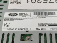 2022 Ford Edge Radio AM FM Cd Player Receiver Replacement P/N:MT4T-18D818-BF Fits OEM Used Auto Parts - Oemusedautoparts1.com