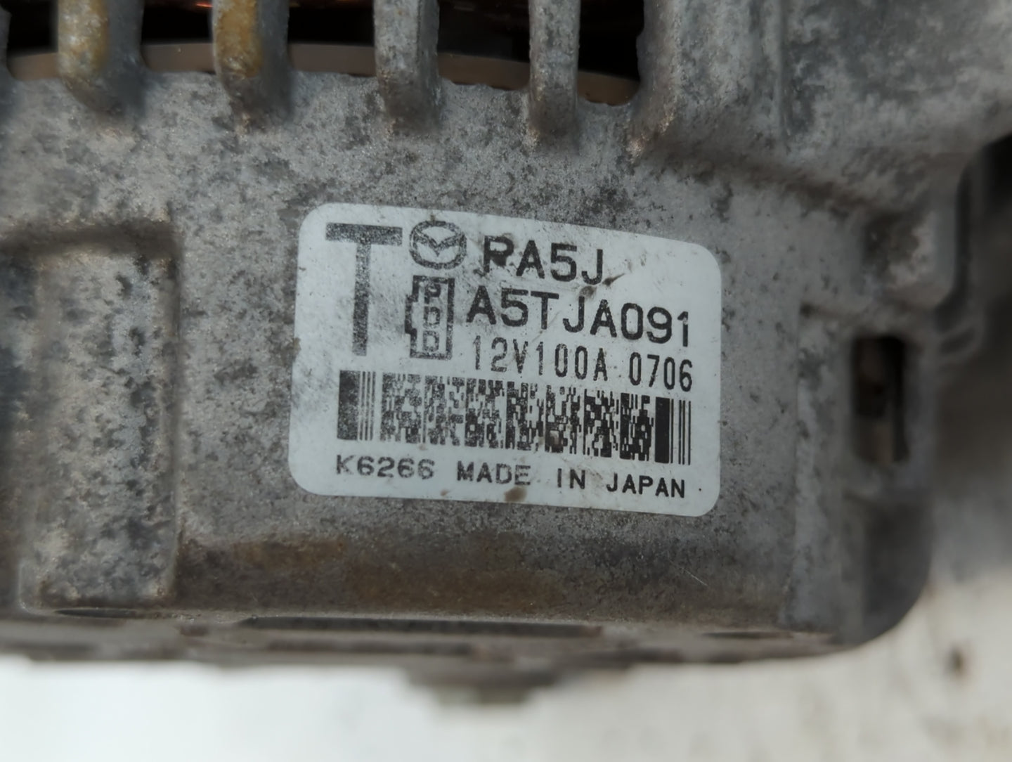 2017-2022 Mazda Cx-5 Alternator Replacement Generator Charging Assembly Engine OEM P/N:A5TJA091 Fits OEM Used Auto Parts - Oemusedautoparts1.com