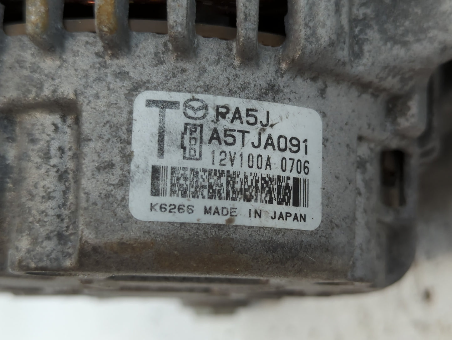 2017-2022 Mazda Cx-5 Alternator Replacement Generator Charging Assembly Engine OEM P/N:A5TJA091 Fits OEM Used Auto Parts - Oemusedautoparts1.com