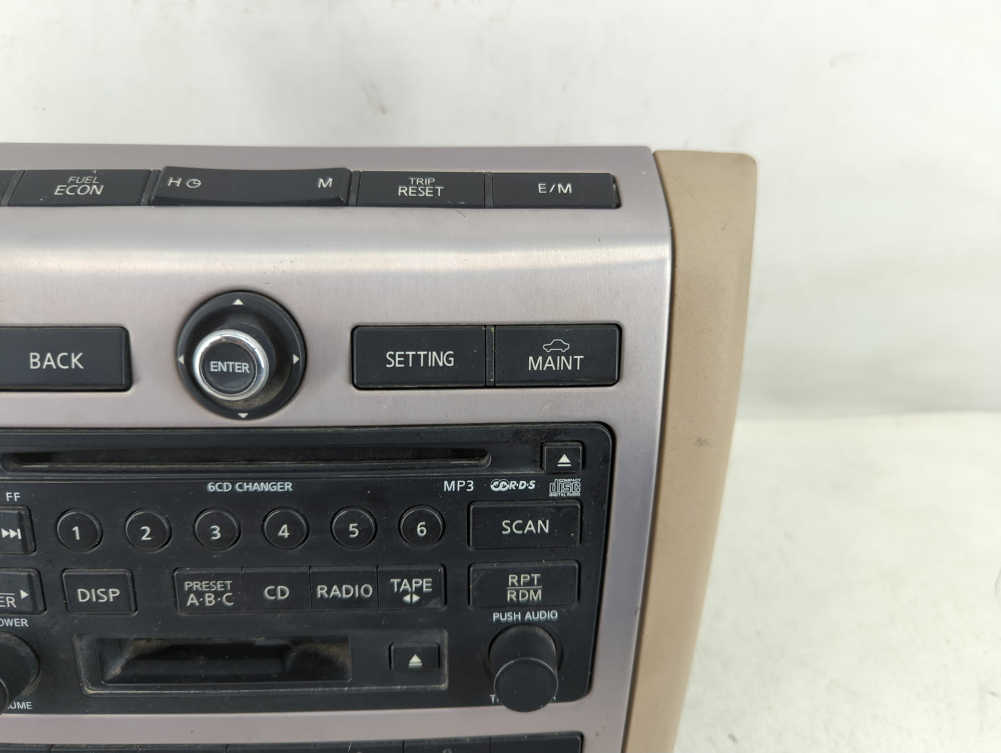 2007 Nissan Murano Radio AM FM Cd Player Receiver Replacement P/N:28188 CC200 Fits OEM Used Auto Parts - Oemusedautoparts1.com