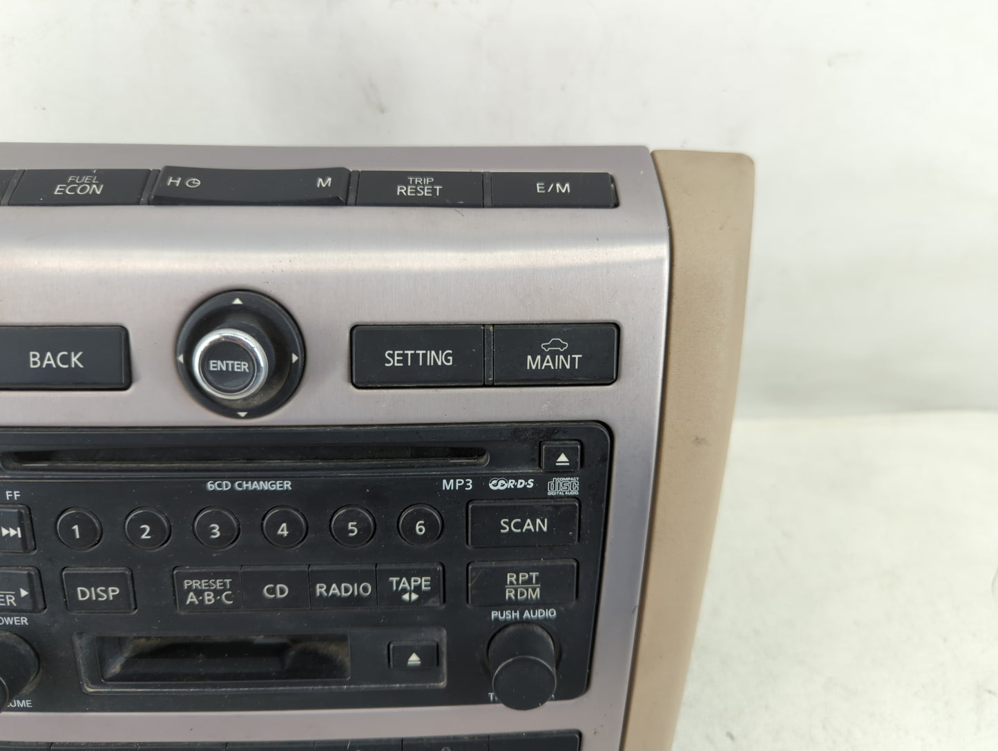 2007 Nissan Murano Radio AM FM Cd Player Receiver Replacement P/N:28188 CC200 Fits OEM Used Auto Parts - Oemusedautoparts1.com