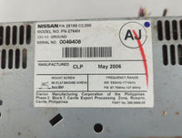 2007 Nissan Murano Radio AM FM Cd Player Receiver Replacement P/N:28188 CC200 Fits OEM Used Auto Parts - Oemusedautoparts1.com