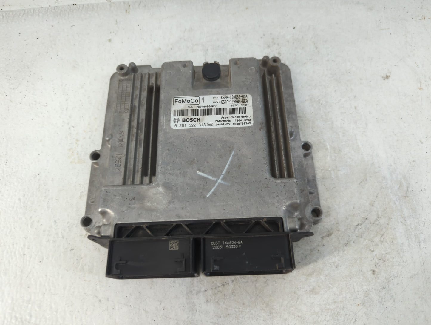 2020 Ford Fusion PCM Engine Control Computer ECU ECM PCU OEM P/N:0 261 S22 318 GS7A-12B684-BEA, KS7A-12A650-BCA Fits OEM Used Auto Parts