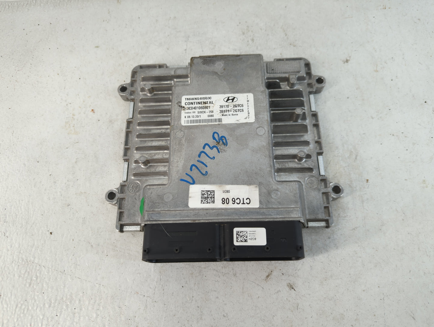 2020 Hyundai Santa Fe PCM Engine Control Computer ECU ECM PCU OEM P/N:39170-2GTC6 39171-2GTC6 Fits OEM Used Auto Parts - Oemusedautoparts1.com