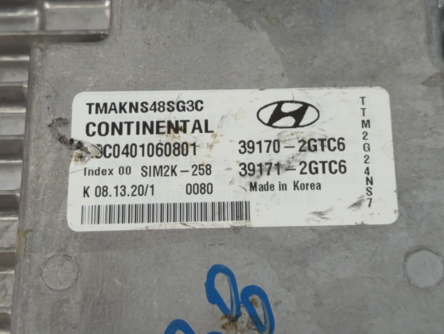 2020 Hyundai Santa Fe PCM Engine Control Computer ECU ECM PCU OEM P/N:39170-2GTC6 39171-2GTC6 Fits OEM Used Auto Parts - Oemusedautoparts1.com