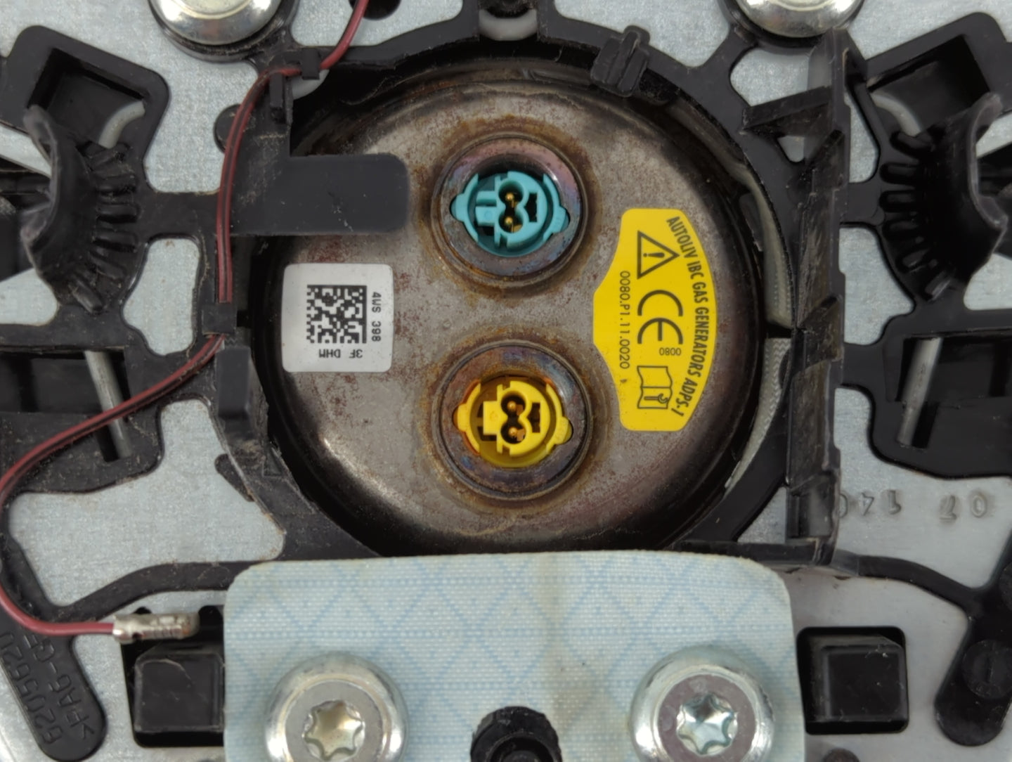 2014 Fiat 500 Air Bag Driver Left Steering Wheel Mounted Fits OEM Used Auto Parts - Oemusedautoparts1.com