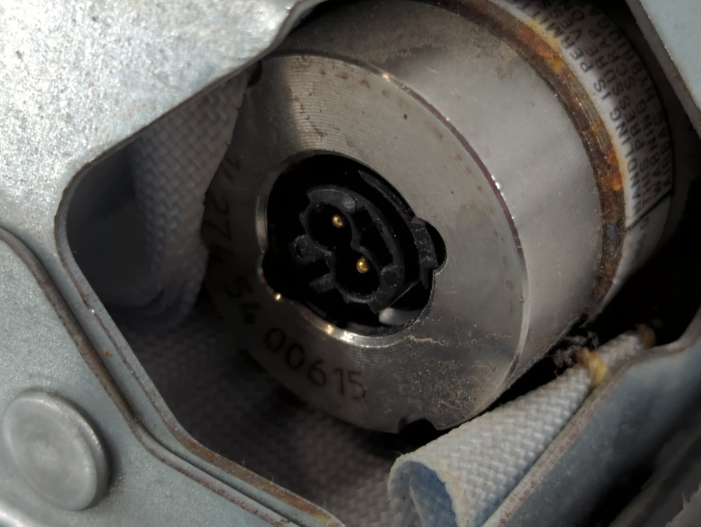 2012-2017 Fiat 500 Air Bag Driver Left Knee OEM P/N:00520208350 Fits Fits 2012 2013 2014 2015 2016 2017 OEM Used Auto Parts - Oemusedautoparts1.com