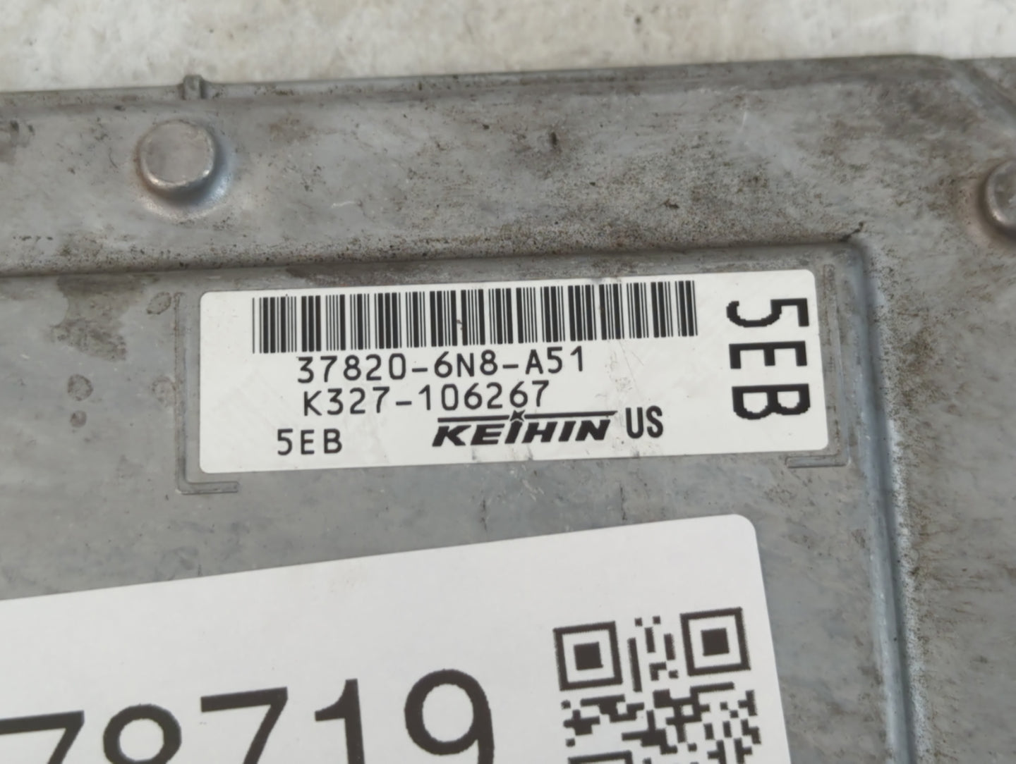 2020 Honda Hr-V PCM Engine Control Computer ECU ECM PCU OEM P/N:K327-106267 37820-6N8-A51 Fits OEM Used Auto Parts - Oemusedautoparts1.com