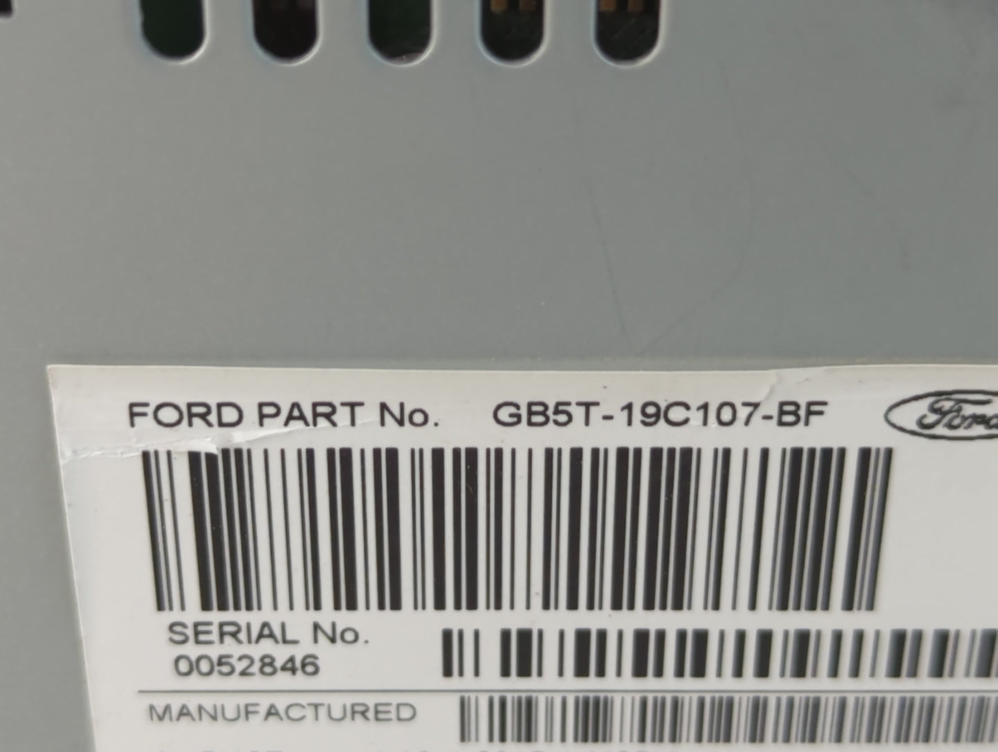 2016-2017 Ford Explorer Radio AM FM Cd Player Receiver Replacement P/N:GB5T-19C107-BF Fits Fits 2016 2017 OEM Used Auto Parts - Oemusedautoparts1.com