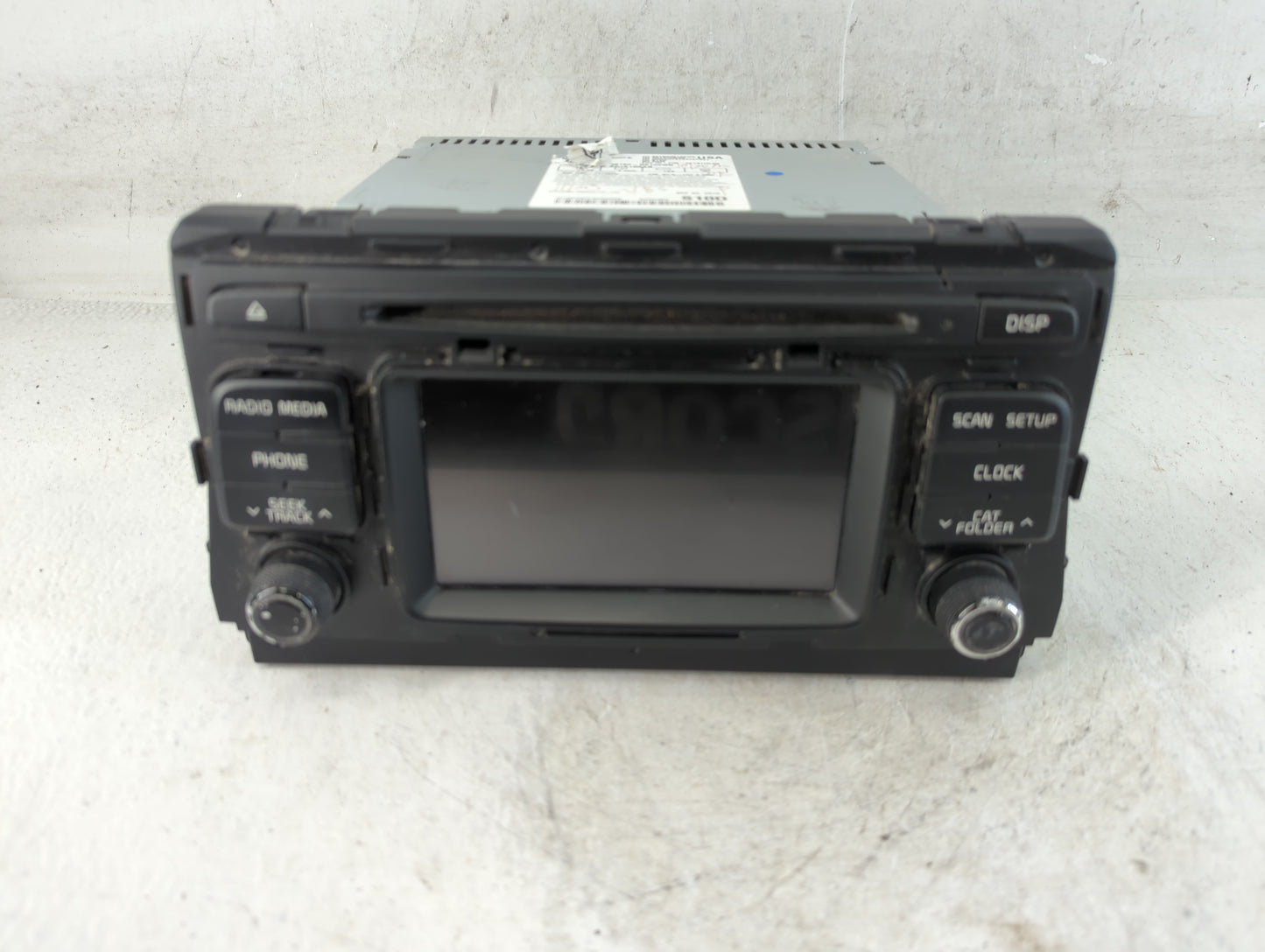 2016-2018 Kia Optima Radio AM FM Cd Player Receiver Replacement P/N:96180-D5100WK Fits Fits 2016 2017 2018 OEM Used Auto Parts - Oemusedautoparts1.com
