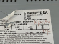 2016-2018 Kia Optima Radio AM FM Cd Player Receiver Replacement P/N:96180-D5100WK Fits Fits 2016 2017 2018 OEM Used Auto Parts - Oemusedautoparts1.com