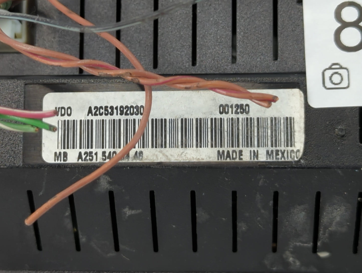 2008 Mercedes-Benz R350 Instrument Cluster Speedometer Gauges P/N:A251 540 34 48 Fits OEM Used Auto Parts