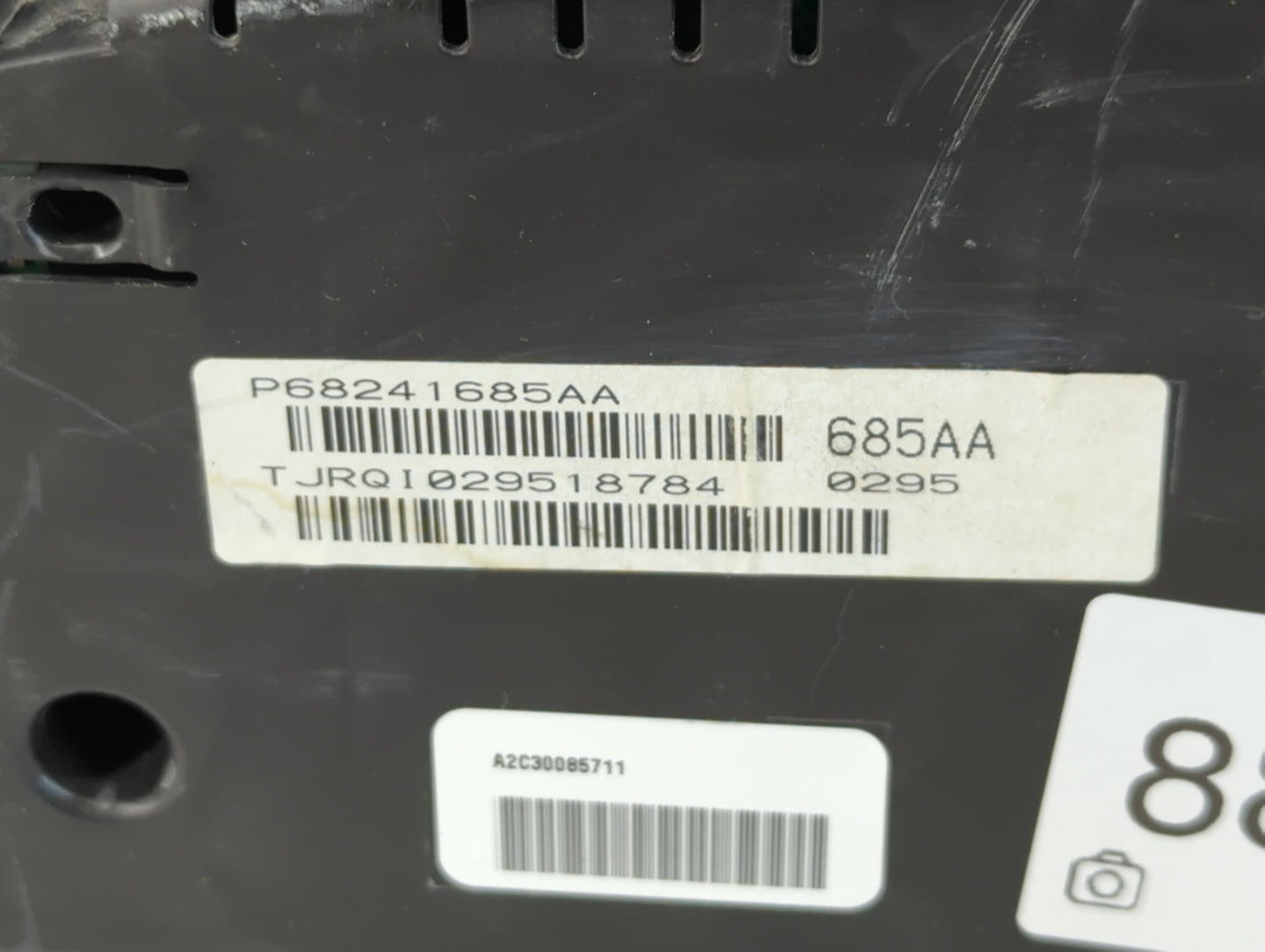 2015 Dodge Caravan Instrument Cluster Speedometer Gauges P/N:P68241685AA Fits Fits 2016 2017 2018 OEM Used Auto Parts - Oemusedautoparts1.com