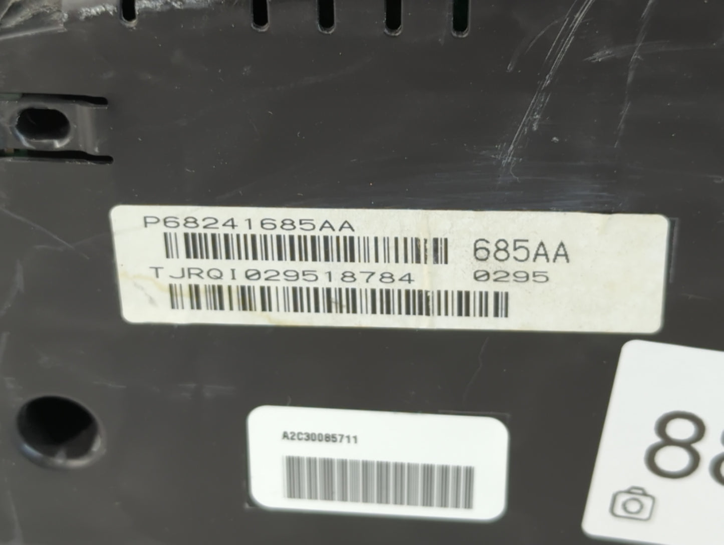 2015 Dodge Caravan Instrument Cluster Speedometer Gauges P/N:P68241685AA Fits Fits 2016 2017 2018 OEM Used Auto Parts - Oemusedautoparts1.com