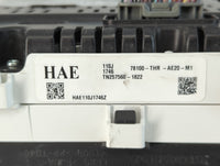 2019 Honda Odyssey Instrument Cluster Speedometer Gauges P/N:TN257560-1822 78100-THR-AE20-M1 Fits OEM Used Auto Parts