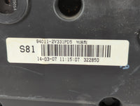2012-2015 Hyundai Veloster Instrument Cluster Speedometer Gauges P/N:322850 94011-2V331PD5 Fits Fits 2012 2013 2014 2015 OEM Used Auto Parts - Oemusedautoparts1.com