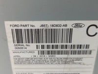2018 Ford Explorer Radio AM FM Cd Player Receiver Replacement P/N:JB5T-18D832-AB Fits OEM Used Auto Parts - Oemusedautoparts1.com