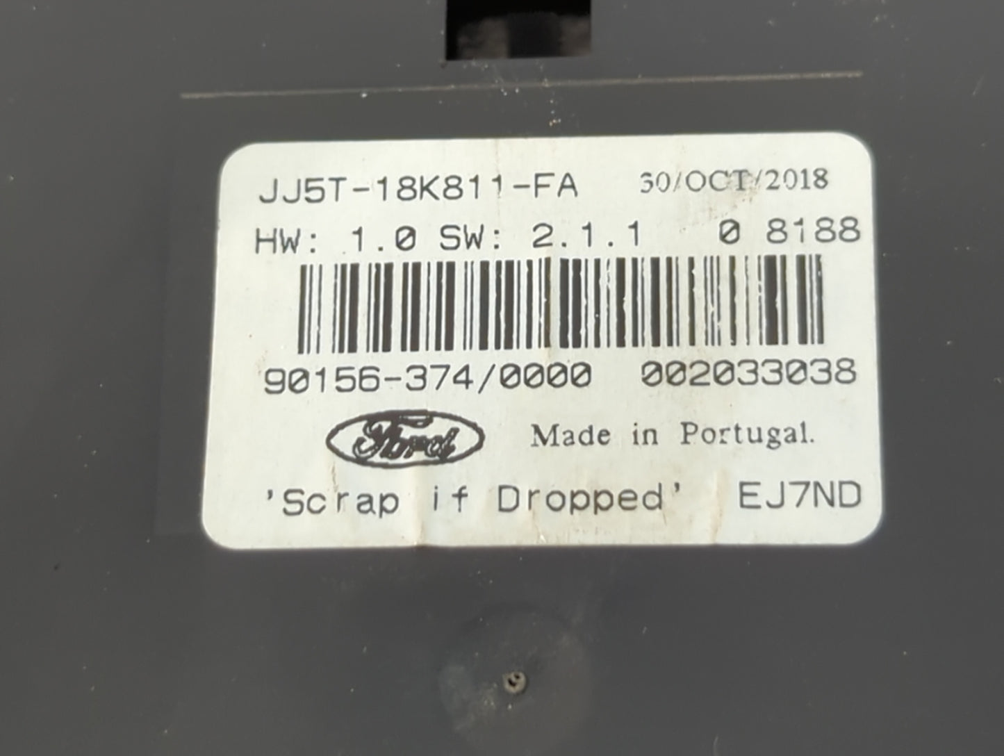 2017-2019 Ford Escape Radio AM FM Cd Player Receiver Replacement P/N:JJ5T-18K811-FA Fits Fits 2017 2018 2019 OEM Used Auto Parts