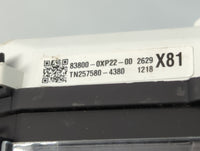 2019-2020 Toyota Camry Instrument Cluster Speedometer Gauges P/N:TN25580-4380 83800-0XP22-00 Fits Fits 2019 2020 OEM Used Auto Parts