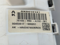 2012-2015 Honda Civic Instrument Cluster Speedometer Gauges P/N:78100-TR0-A132-M1 Fits Fits 2012 2013 2014 2015 OEM Used Auto Parts