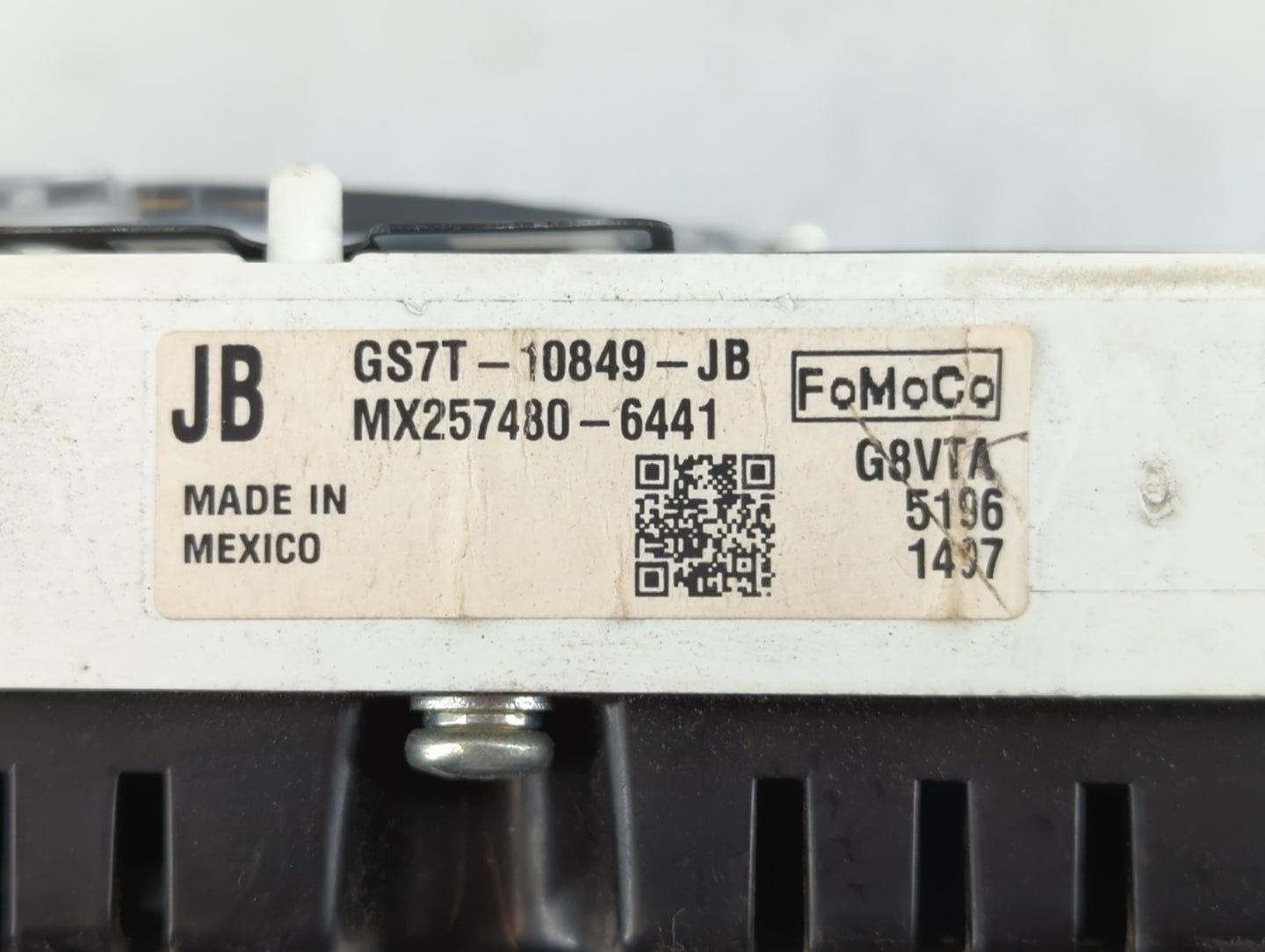 2016 Ford Fusion Instrument Cluster Speedometer Gauges P/N:GS7T-10849-JB Fits OEM Used Auto Parts - Oemusedautoparts1.com