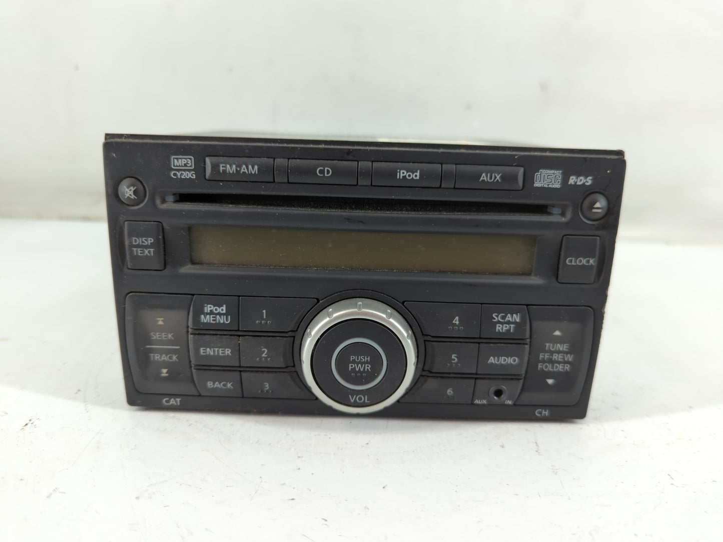 2012-2013 Nissan Versa Radio AM FM Cd Player Receiver Replacement P/N:28185 3AN1A Fits Fits 2012 2013 OEM Used Auto Parts - Oemusedautoparts1.com