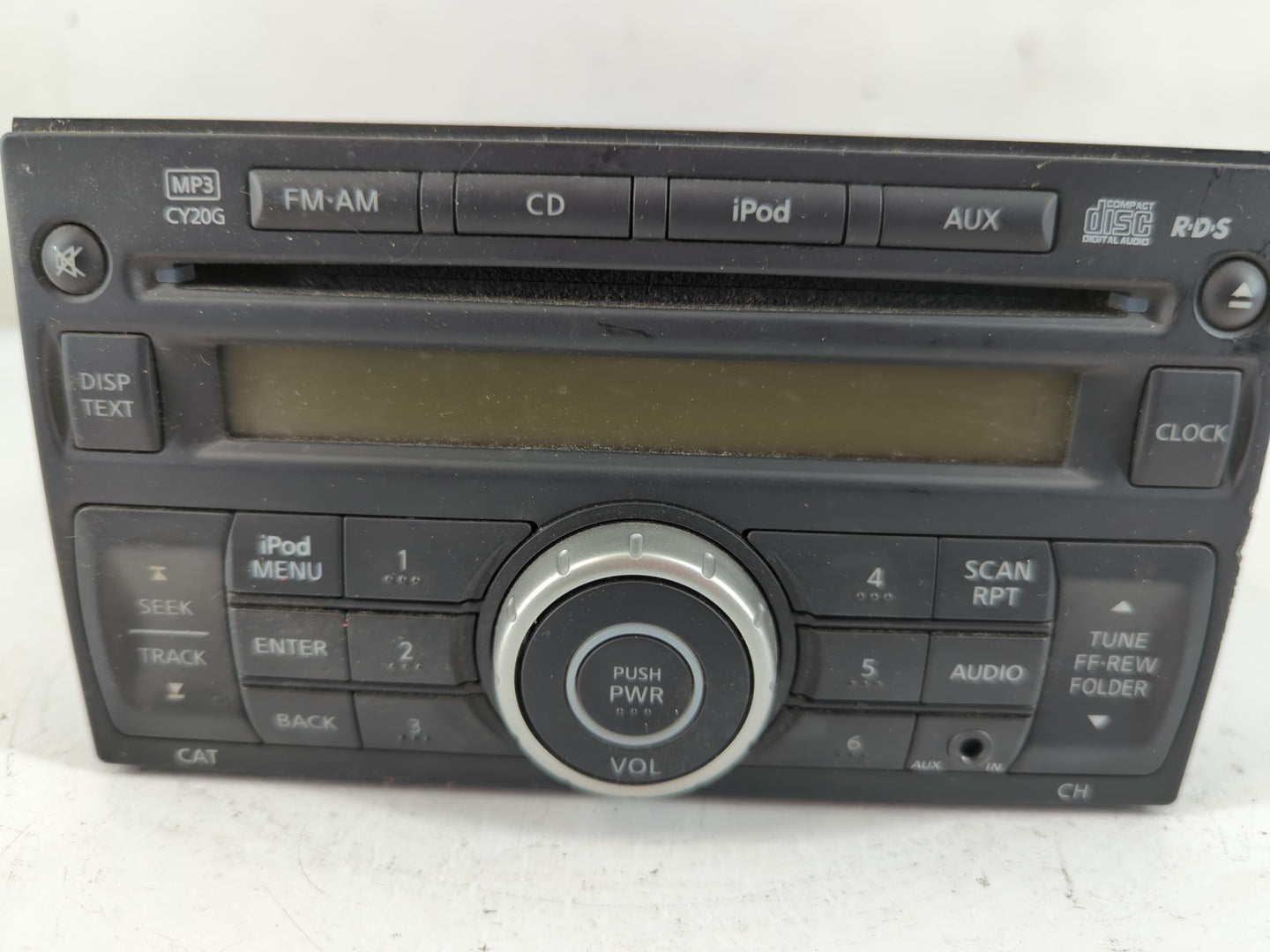 2012-2013 Nissan Versa Radio AM FM Cd Player Receiver Replacement P/N:28185 3AN1A Fits Fits 2012 2013 OEM Used Auto Parts - Oemusedautoparts1.com
